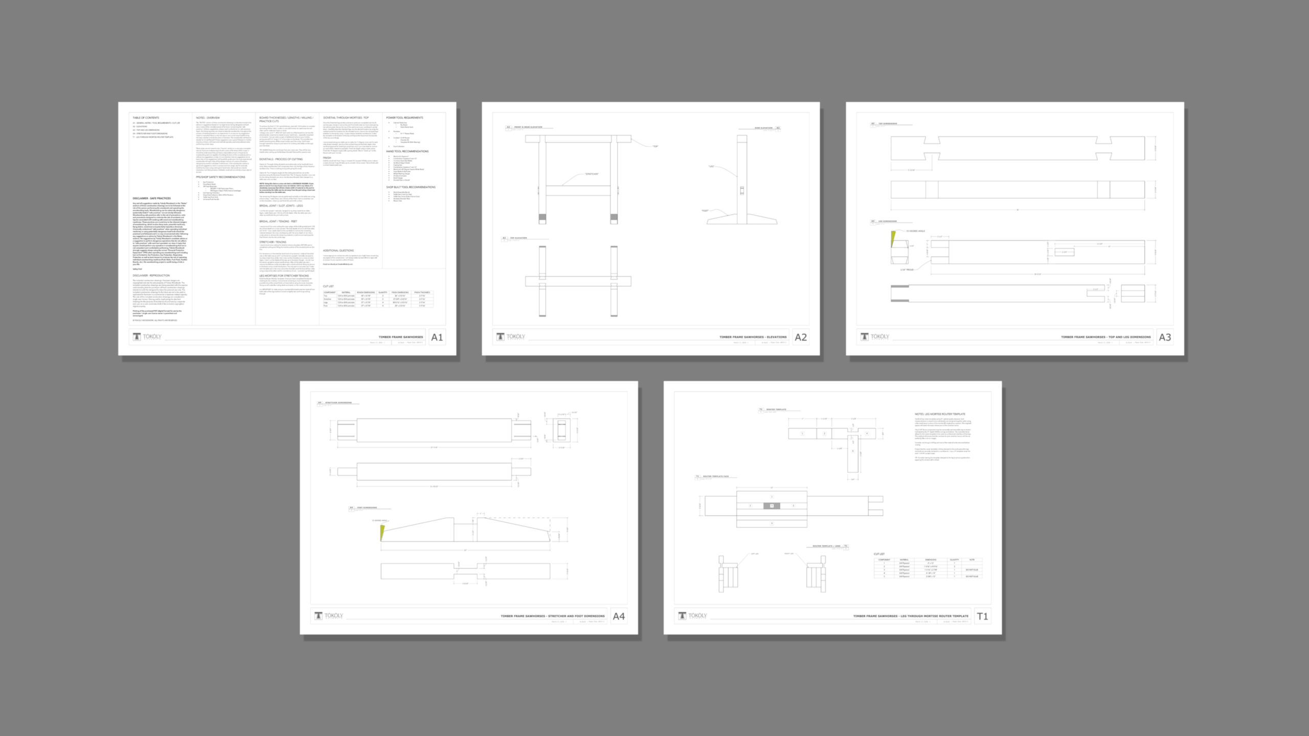 Timber-Frame-Sawhorses2 TIMBER FRAME SAWHORSES PLANS - Image 1